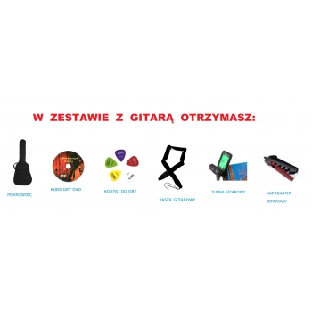 Gitara klasyczna MSA C20 + zestaw akcesoriów